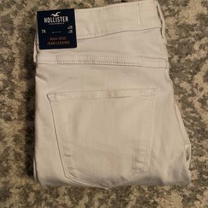 NWT Hollister White Jean Legging